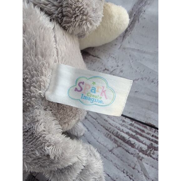 Spark Create Imagine Gray Elephant Rattle Plush Stretchy Legs Stuffed Animal Toy - Picture 4 of 5